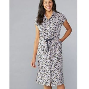 REI CO-OP Sun Up Shirt Dress XS Night Garden Lilac, Size XL